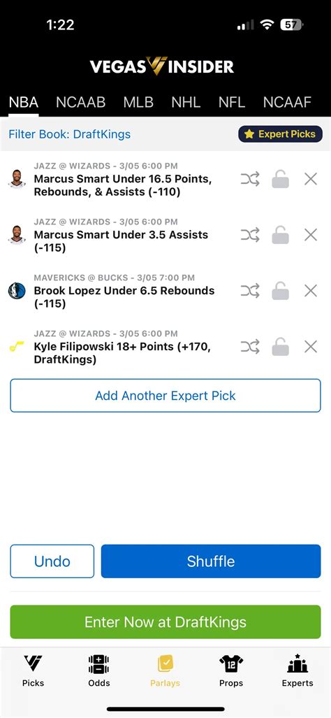 vegas insider parlay calculator